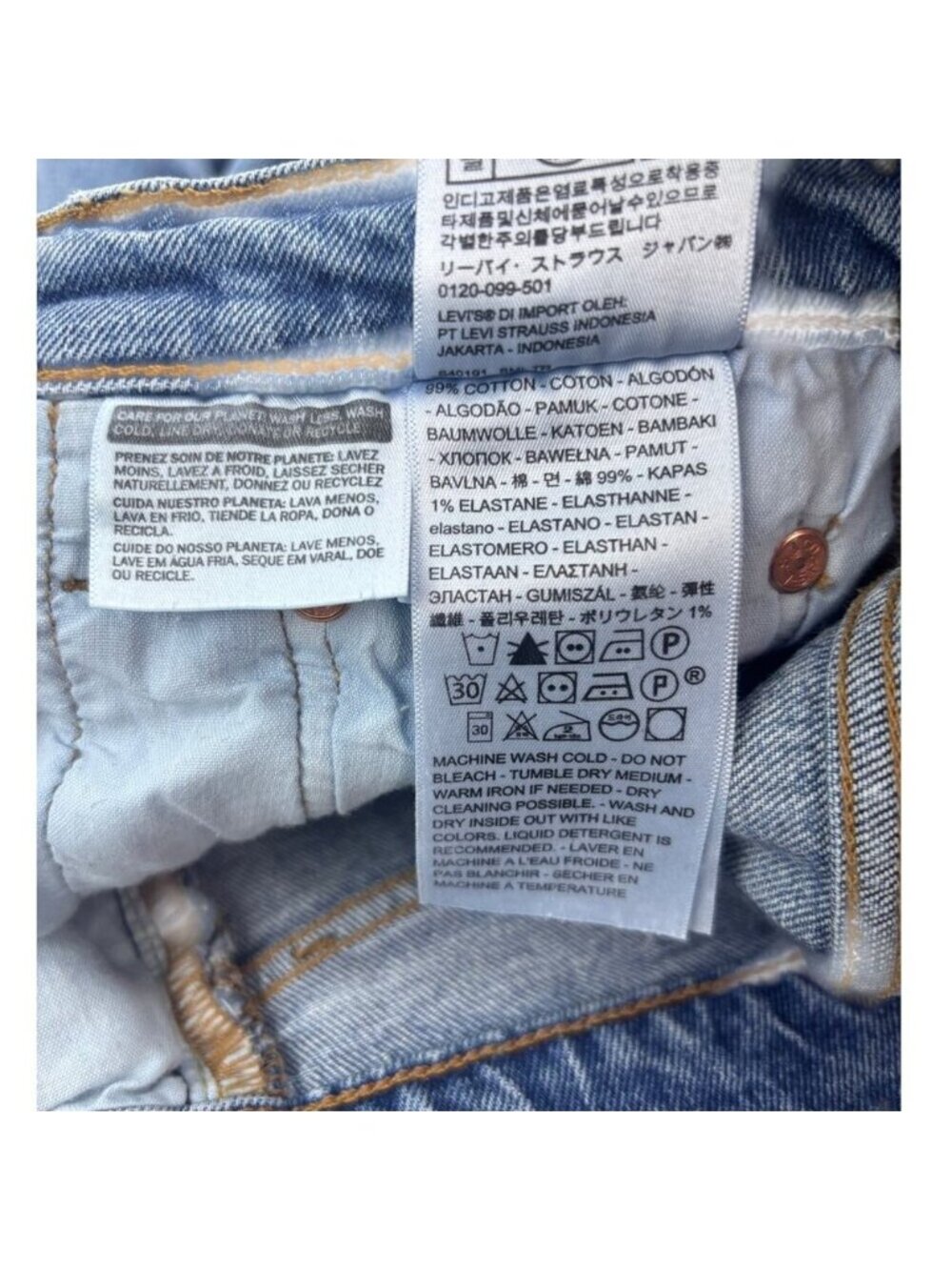 Levi's Premium Ribcage Straight Jean Haters Gonna Hate - Picture 5 of 9